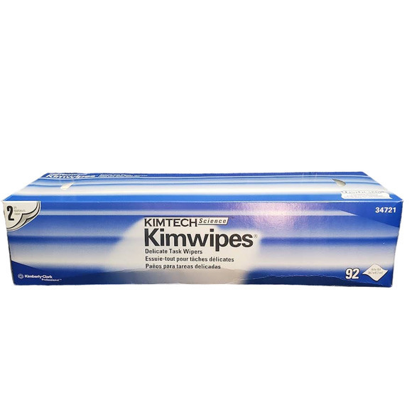 KIMTECH Science Kimwipes #34721 Delicate Task Wipes‎ 92 Count Box 14.4" X 16.4" - Picture 1 of 7